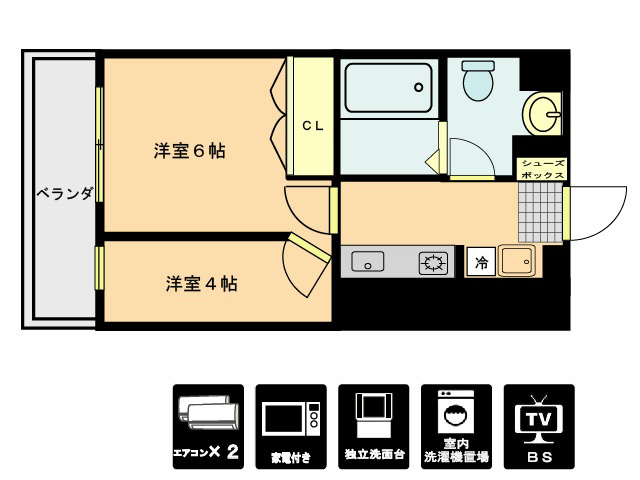 コーポラスセーフティ 間取り