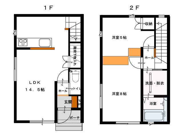 パルマローザ 2階はお客様のお好みの間取りに変更可能です♪