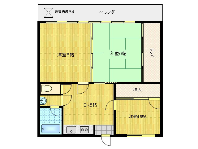 砺波アパート 間取り
