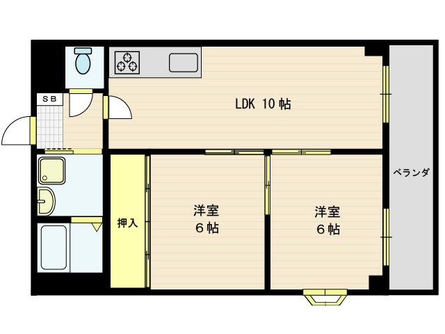 ハイム五福 間取り